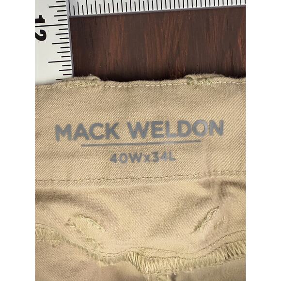 Mack Weldon‎ Stretch Performance Lightweight Chino Pants Khaki Beige Mens 40x34 - Picture 4 of 10